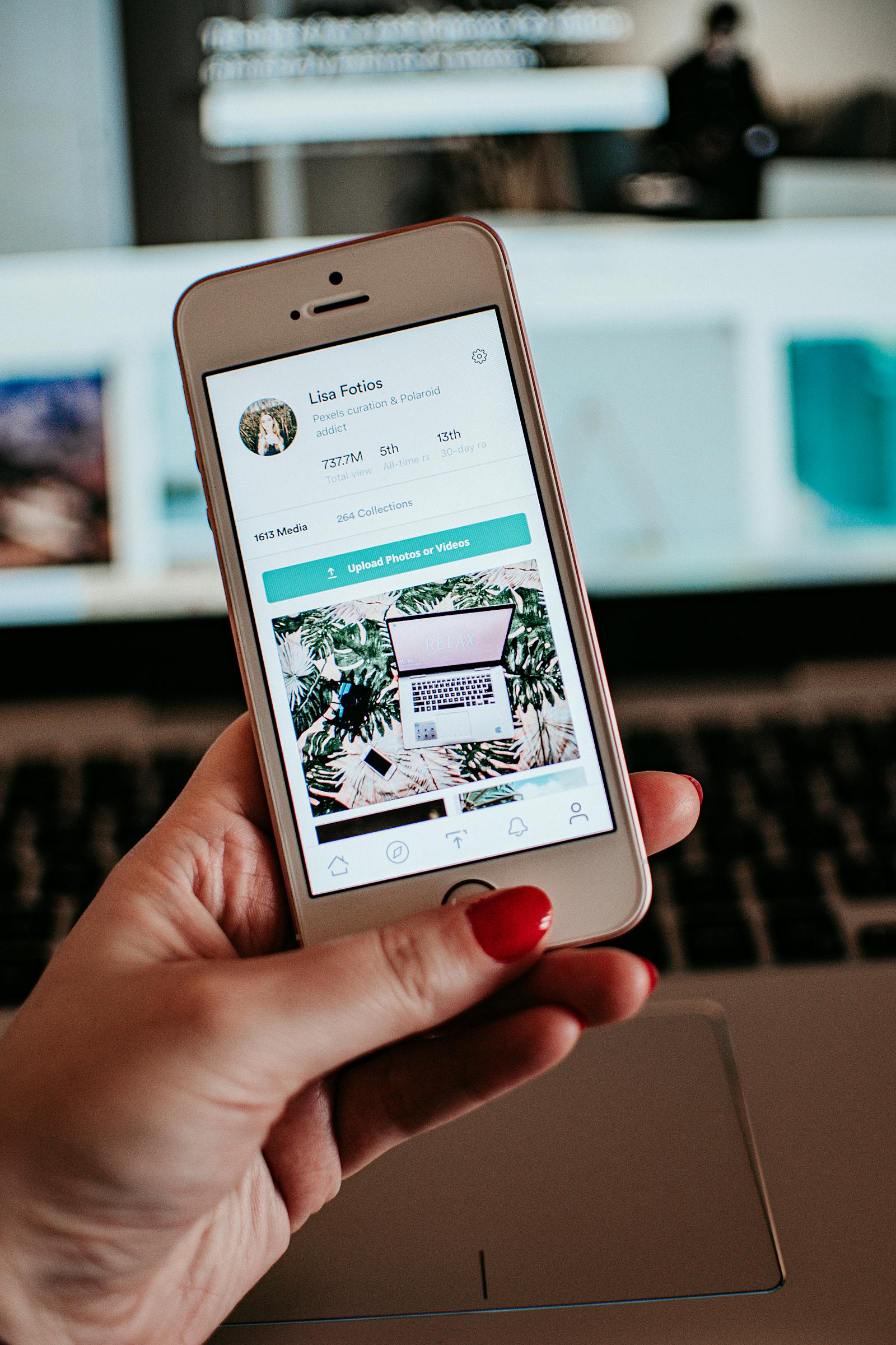 Person holding a smartphone used as article artwork.
